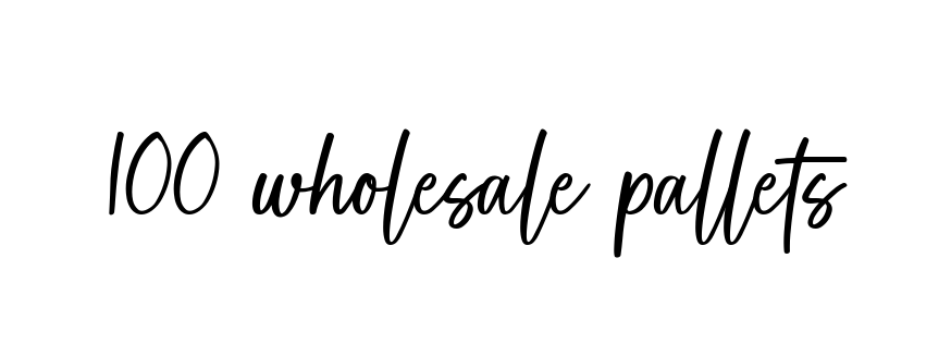Handwritten Signature for 100-wholesale-pallets - Style 142 Online