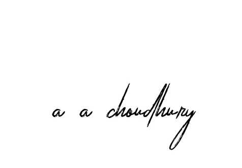 Handwritten Signature for A-a-choudhury - Style 133 Online