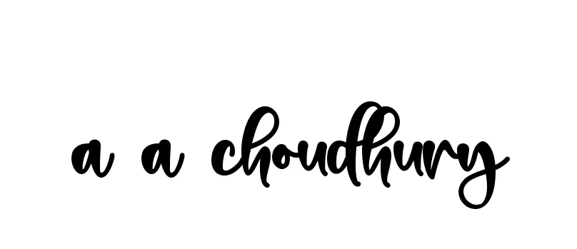 Handwritten Signature for A-a-choudhury - Style 136 Online