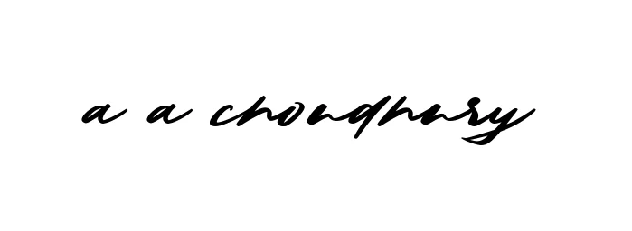 Handwritten Signature for A-a-choudhury - Style 140 Online