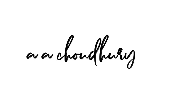 Handwritten Signature for A-a-choudhury - Style 141 Online