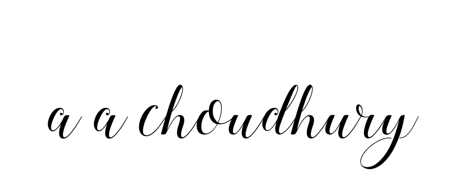 Handwritten Signature for A-a-choudhury - Style 144 Online