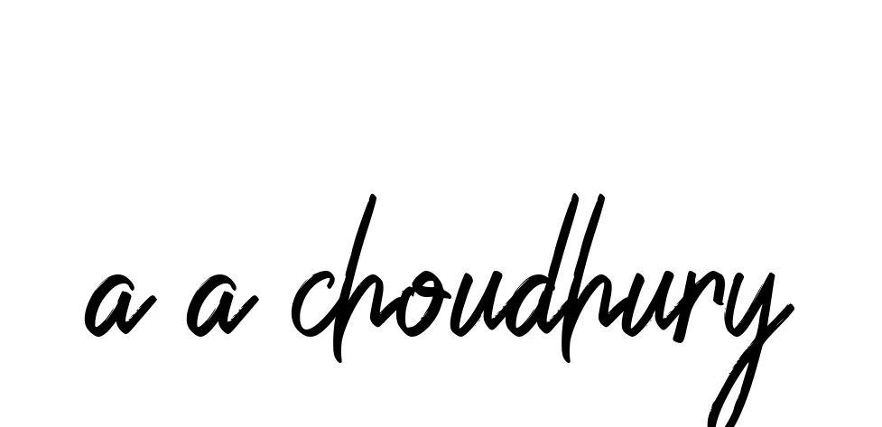 Handwritten Signature for A-a-choudhury - Style 149 Online