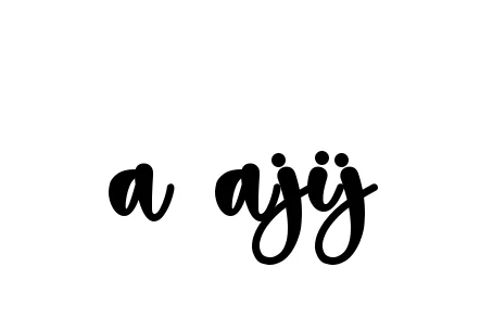 Handwritten Signature for A-ajij - Style 136 Online