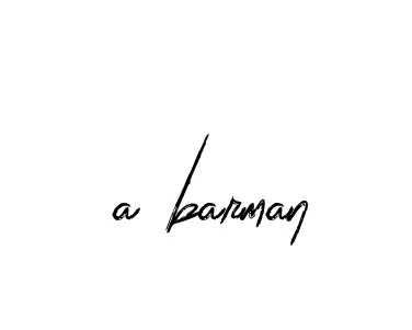 Handwritten Signature for A-barman - Style 133 Online