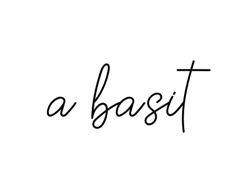 Handwritten Signature for A-basit - Style 145 Online