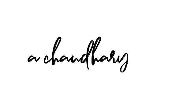 Handwritten Signature for A-chaudhary - Style 141 Online