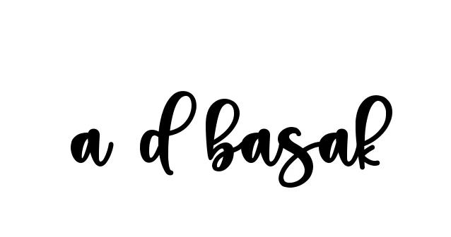 Handwritten Signature for A-d-basak - Style 136 Online