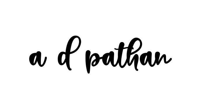 Handwritten Signature for A-d-pathan - Style 136 Online