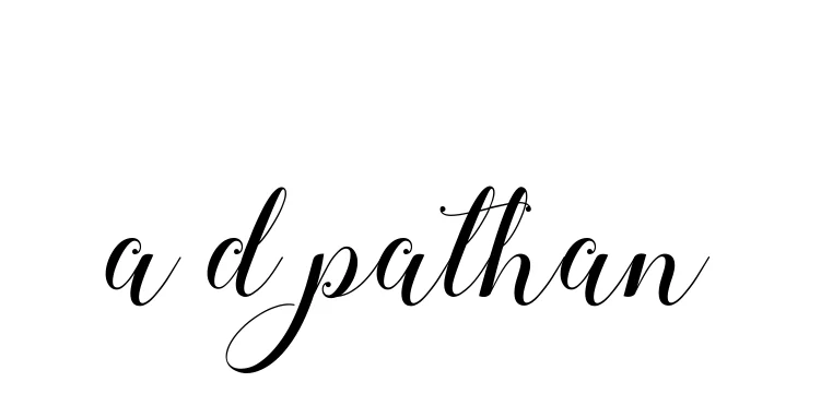 Handwritten Signature for A-d-pathan - Style 144 Online