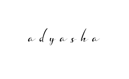 Handwritten Signature for A-d-y-a-s-h-a - Style 132 Online
