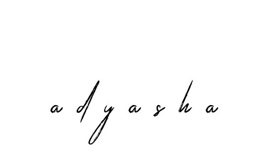 Handwritten Signature for A-d-y-a-s-h-a - Style 133 Online