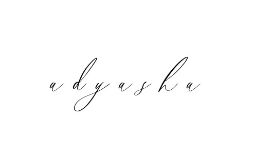 Handwritten Signature for A-d-y-a-s-h-a - Style 134 Online