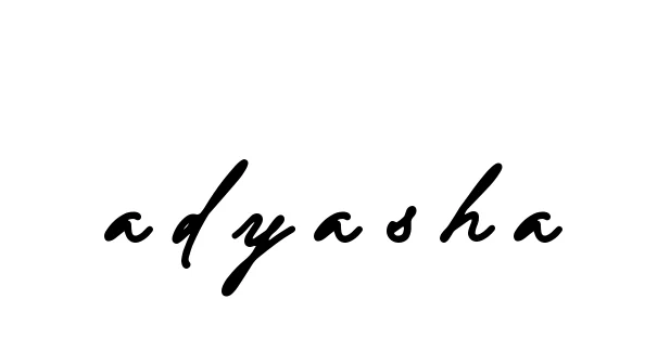 Handwritten Signature for A-d-y-a-s-h-a - Style 137 Online
