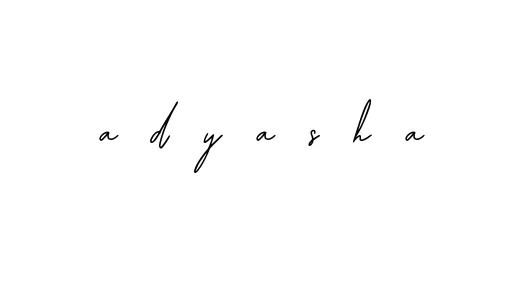 Handwritten Signature for A-d-y-a-s-h-a - Style 139 Online