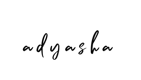 Handwritten Signature for A-d-y-a-s-h-a - Style 141 Online