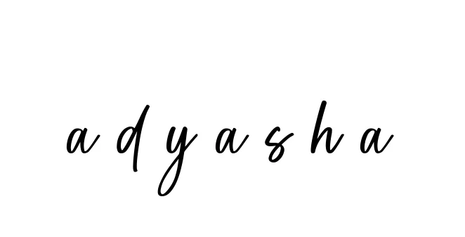 Handwritten Signature for A-d-y-a-s-h-a - Style 142 Online