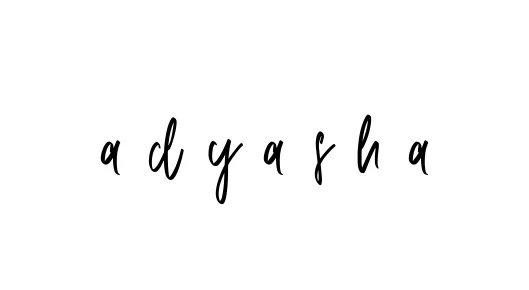 Handwritten Signature for A-d-y-a-s-h-a - Style 143 Online