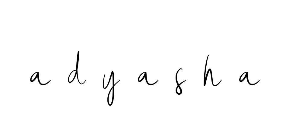Handwritten Signature for A-d-y-a-s-h-a - Style 146 Online