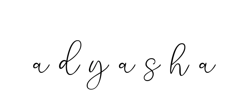 Handwritten Signature for A-d-y-a-s-h-a - Style 147 Online