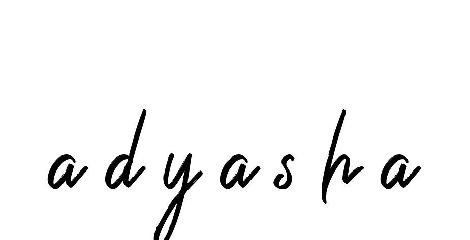 Handwritten Signature for A-d-y-a-s-h-a - Style 149 Online