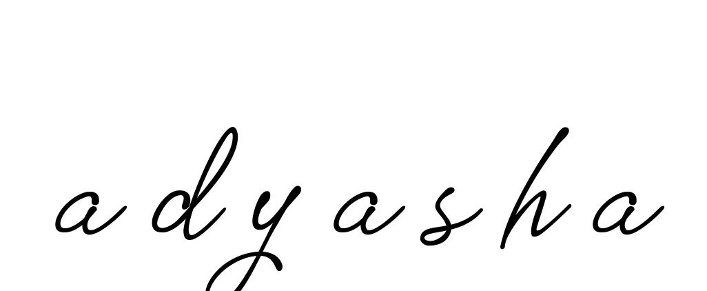 Handwritten Signature for A-d-y-a-s-h-a - Style 151 Online