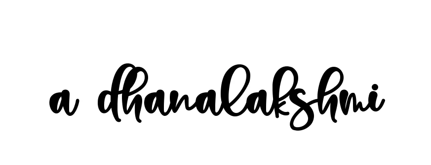 Handwritten Signature for A-dhanalakshmi - Style 136 Online