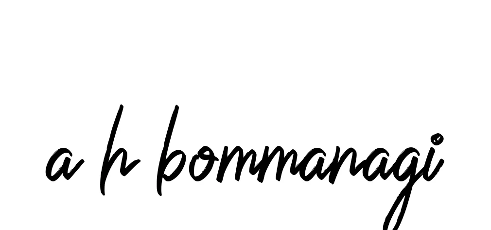 Handwritten Signature for A-h-bommanagi - Style 149 Online
