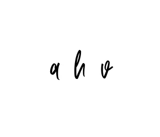 Handwritten Signature for A-h-v - Style 143 Online