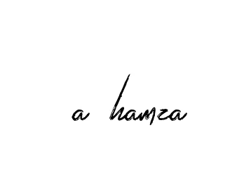 Handwritten Signature for A-hamza - Style 133 Online