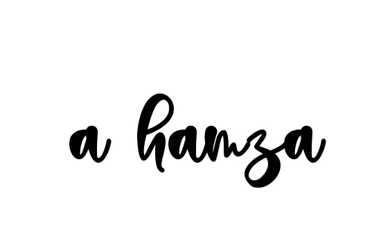 Handwritten Signature for A-hamza - Style 136 Online