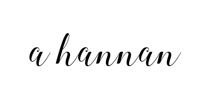Handwritten Signature for A-hannan - Style 144 Online