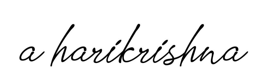 Handwritten Signature for A-harikrishna- - Style 151 Online