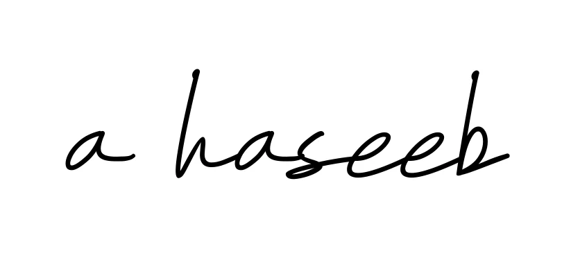 Handwritten Signature for A-haseeb - Style 155 Online