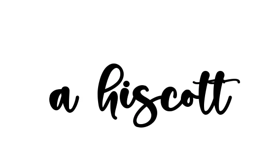 Handwritten Signature for A-hiscott - Style 136 Online