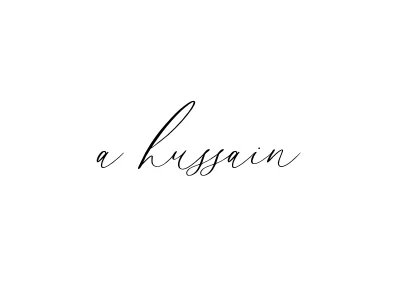 Handwritten Signature for A-hussain - Style 134 Online