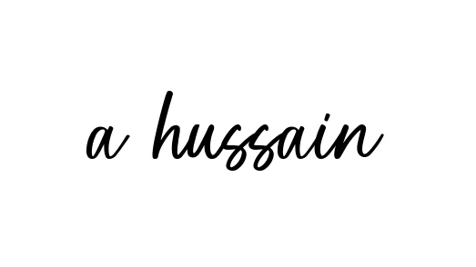Handwritten Signature for A-hussain - Style 142 Online