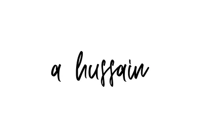 Handwritten Signature for A-hussain - Style 143 Online
