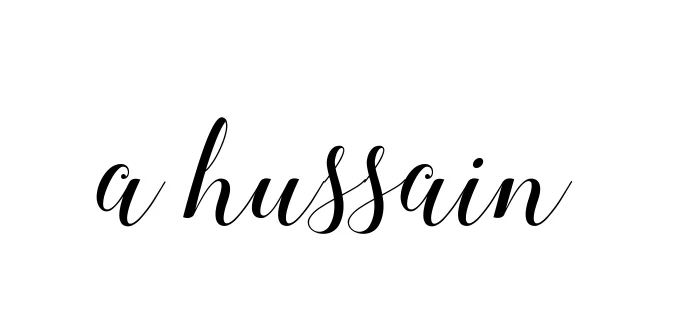 Handwritten Signature for A-hussain - Style 144 Online