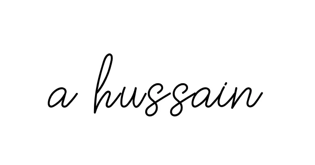 Handwritten Signature for A-hussain - Style 145 Online