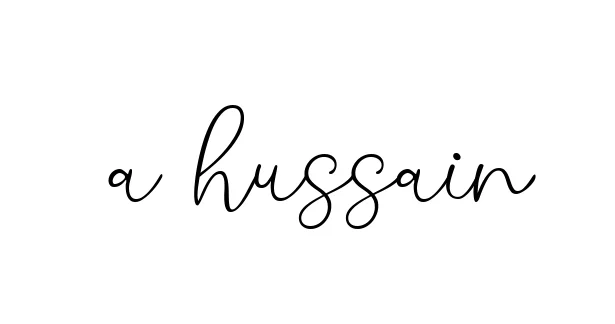 Handwritten Signature for A-hussain - Style 147 Online