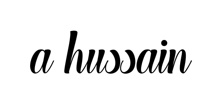 Handwritten Signature for A-hussain - Style 148 Online