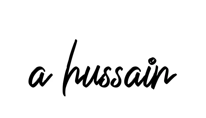 Handwritten Signature for A-hussain - Style 149 Online