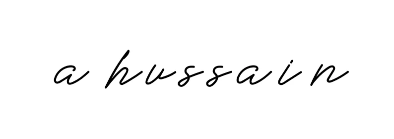 Handwritten Signature for A-hussain - Style 152 Online
