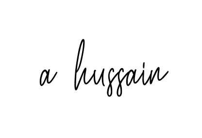 Handwritten Signature for A-hussain - Style 154 Online