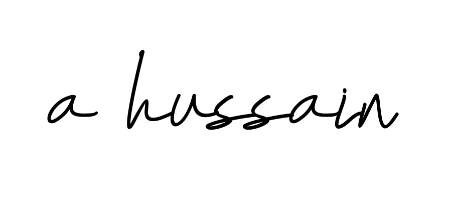 Handwritten Signature for A-hussain - Style 155 Online