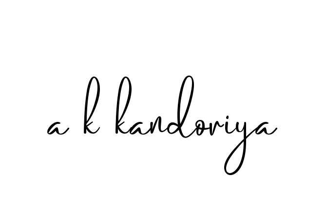 A-k-kandoriya signature