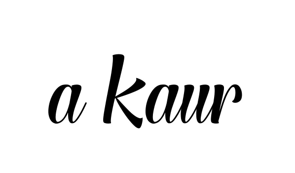 Handwritten Signature for A-kaur - Style 148 Online