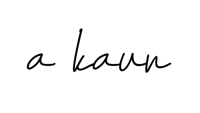 Handwritten Signature for A-kaur - Style 155 Online