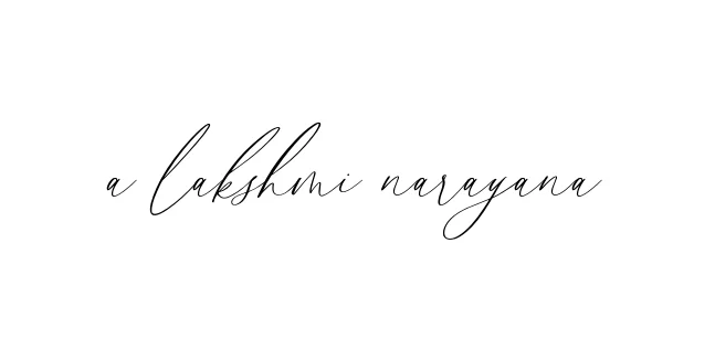 Handwritten Signature for A-lakshmi-narayana - Style 134 Online